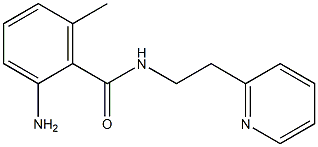 2-amino-6-methyl-N-(2-pyridin-2-ylethyl)benzamide Struktur