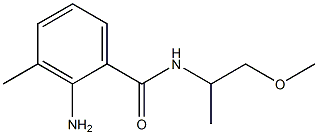 2-amino-N-(1-methoxypropan-2-yl)-3-methylbenzamide Struktur