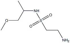 2-amino-N-(1-methoxypropan-2-yl)ethane-1-sulfonamide Struktur