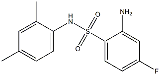 2-amino-N-(2,4-dimethylphenyl)-4-fluorobenzene-1-sulfonamide Struktur