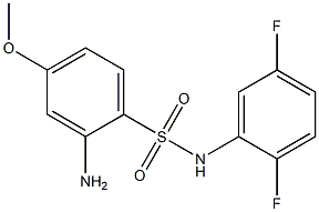 2-amino-N-(2,5-difluorophenyl)-4-methoxybenzene-1-sulfonamide Struktur