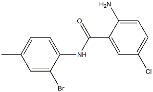 2-amino-N-(2-bromo-4-methylphenyl)-5-chlorobenzamide Struktur