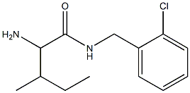 2-amino-N-(2-chlorobenzyl)-3-methylpentanamide Struktur