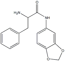 2-amino-N-(2H-1,3-benzodioxol-5-yl)-3-phenylpropanamide Struktur