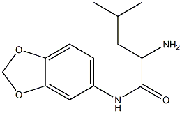 2-amino-N-(2H-1,3-benzodioxol-5-yl)-4-methylpentanamide Struktur