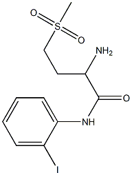 2-amino-N-(2-iodophenyl)-4-methanesulfonylbutanamide Struktur