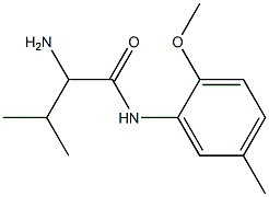 2-amino-N-(2-methoxy-5-methylphenyl)-3-methylbutanamide Struktur