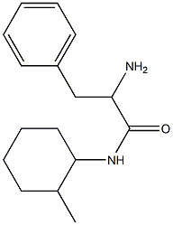 2-amino-N-(2-methylcyclohexyl)-3-phenylpropanamide Struktur