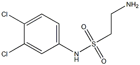 2-amino-N-(3,4-dichlorophenyl)ethane-1-sulfonamide Struktur