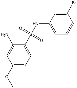 2-amino-N-(3-bromophenyl)-4-methoxybenzene-1-sulfonamide Struktur