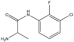 2-amino-N-(3-chloro-2-fluorophenyl)propanamide Struktur