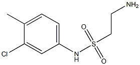 2-amino-N-(3-chloro-4-methylphenyl)ethane-1-sulfonamide Struktur