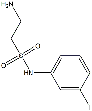 2-amino-N-(3-iodophenyl)ethane-1-sulfonamide Struktur