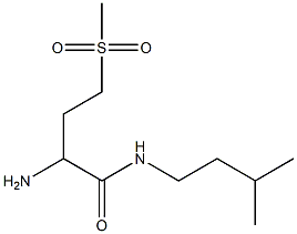 2-amino-N-(3-methylbutyl)-4-(methylsulfonyl)butanamide Struktur