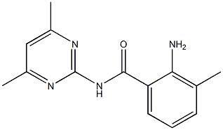 2-amino-N-(4,6-dimethylpyrimidin-2-yl)-3-methylbenzamide Struktur