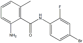 2-amino-N-(4-bromo-2-fluorophenyl)-6-methylbenzamide Struktur