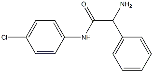 2-amino-N-(4-chlorophenyl)-2-phenylacetamide Struktur