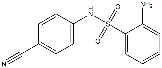 2-amino-N-(4-cyanophenyl)benzenesulfonamide Struktur