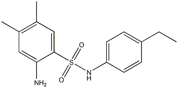 2-amino-N-(4-ethylphenyl)-4,5-dimethylbenzene-1-sulfonamide Struktur