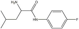 2-amino-N-(4-fluorophenyl)-4-methylpentanamide Struktur