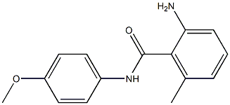 2-amino-N-(4-methoxyphenyl)-6-methylbenzamide Struktur