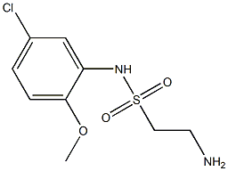 2-amino-N-(5-chloro-2-methoxyphenyl)ethane-1-sulfonamide Struktur