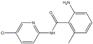 2-amino-N-(5-chloropyridin-2-yl)-6-methylbenzamide Struktur