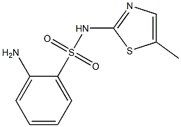 2-amino-N-(5-methyl-1,3-thiazol-2-yl)benzenesulfonamide Struktur