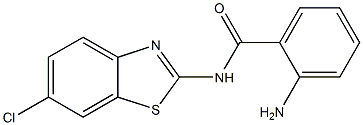 2-amino-N-(6-chloro-1,3-benzothiazol-2-yl)benzamide Struktur