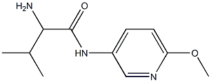 2-amino-N-(6-methoxypyridin-3-yl)-3-methylbutanamide Struktur