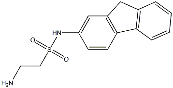 2-amino-N-(9H-fluoren-2-yl)ethane-1-sulfonamide Struktur