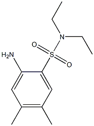 2-amino-N,N-diethyl-4,5-dimethylbenzene-1-sulfonamide Struktur