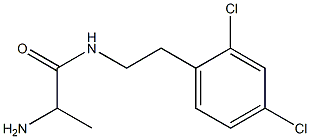 2-amino-N-[2-(2,4-dichlorophenyl)ethyl]propanamide Struktur