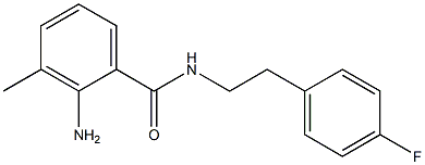 2-amino-N-[2-(4-fluorophenyl)ethyl]-3-methylbenzamide Struktur