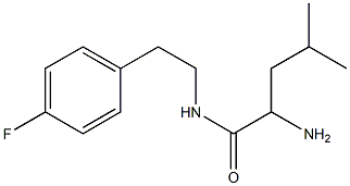 2-amino-N-[2-(4-fluorophenyl)ethyl]-4-methylpentanamide Struktur