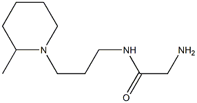 2-amino-N-[3-(2-methylpiperidin-1-yl)propyl]acetamide Struktur