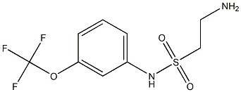 2-amino-N-[3-(trifluoromethoxy)phenyl]ethane-1-sulfonamide Struktur