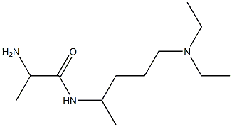 2-amino-N-[4-(diethylamino)-1-methylbutyl]propanamide Struktur