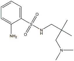 2-amino-N-{2-[(dimethylamino)methyl]-2-methylpropyl}benzene-1-sulfonamide Struktur