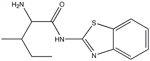 2-amino-N-1,3-benzothiazol-2-yl-3-methylpentanamide Struktur