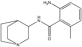 2-amino-N-1-azabicyclo[2.2.2]oct-3-yl-6-methylbenzamide Struktur