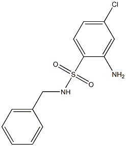 2-amino-N-benzyl-4-chlorobenzene-1-sulfonamide Struktur