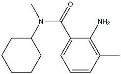 2-amino-N-cyclohexyl-N,3-dimethylbenzamide Struktur