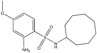 2-amino-N-cyclooctyl-4-methoxybenzene-1-sulfonamide Struktur