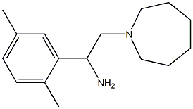 2-azepan-1-yl-1-(2,5-dimethylphenyl)ethanamine Struktur