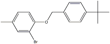 2-bromo-1-[(4-tert-butylphenyl)methoxy]-4-methylbenzene Struktur