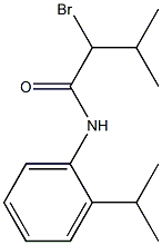 2-bromo-3-methyl-N-[2-(propan-2-yl)phenyl]butanamide Struktur