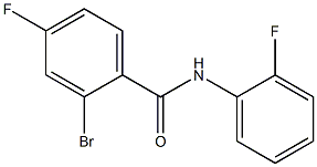 2-bromo-4-fluoro-N-(2-fluorophenyl)benzamide Struktur