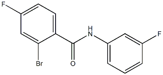 2-bromo-4-fluoro-N-(3-fluorophenyl)benzamide Struktur