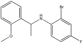 2-bromo-4-fluoro-N-[1-(2-methoxyphenyl)ethyl]aniline Struktur